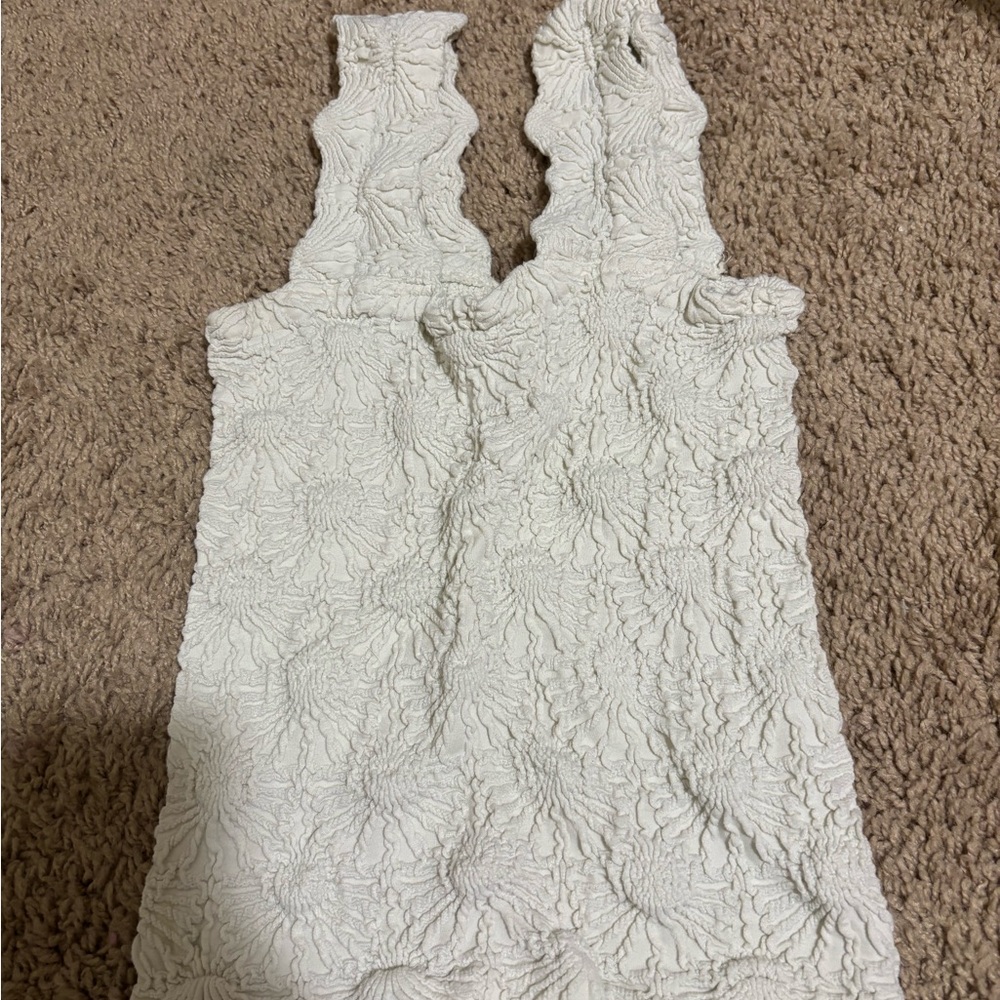 Altar'd State Cream Textured Tank Top
